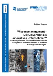 Cover von Wissensmanagement - Die Universität als innovatives Unternehmen?