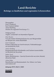 Cover von Land-Berichte. Beiträge zu ländlichen und regionalen Lebenswelten