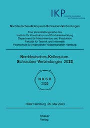 Cover von Norddeutsches Kolloquium Schraubenverbindungen 2023
