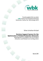 Cover von Decision Support System for the Optimisation of Global Production Networks