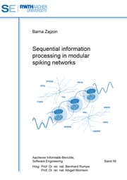 Cover von Sequential information processing in modular spiking networks