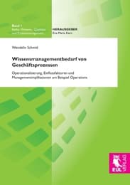 Cover von Wissensmanagementbedarf von Geschäftsprozessen
