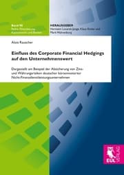 Cover von Einfluss des Corporate Financial Hedging auf den Unternehmenswert