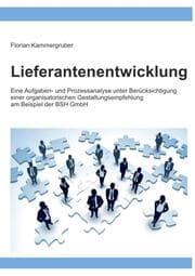 Cover von Lieferantenentwicklung