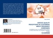 Cover von SERVICE QUALITY PERCEPTIONS OF CUSTOMERS ABOUT INSURANCE COMPANIES