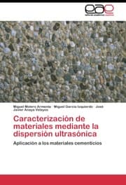 Cover von Caracterización de materiales mediante la dispersión ultrasónica