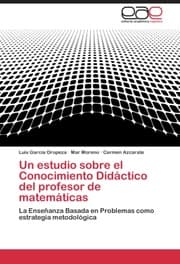 Cover von Un estudio sobre el Conocimiento Didáctico del profesor de matemáticas
