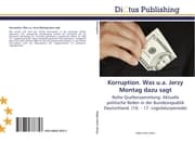 Cover von Korruption.Was u.a.Jerzy Montag dazu sagt