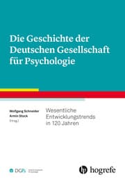Cover von Die Geschichte der Deutschen Gesellschaft für Psychologie