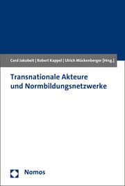 Cover von Transnationale Akteure und Normbildungsnetzwerke