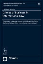 Cover von Crimes of Business in International Law