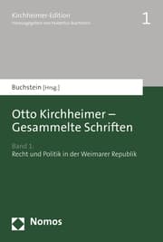Cover von Otto Kirchheimer - Gesammelte Schriften