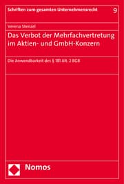 Cover von Das Verbot der Mehrfachvertretung im Aktien- und GmbH-Konzern