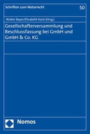Cover von Gesellschafterversammlung und Beschlussfassung bei GmbH und GmbH & Co. KG