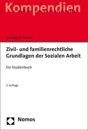 Cover von Zivil- und familienrechtliche Grundlagen der Sozialen Arbeit