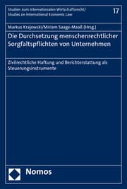Cover von Die Durchsetzung menschenrechtlicher Sorgfaltspflichten von Unternehmen
