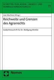 Cover von Reichweite und Grenzen des Agrarrechts