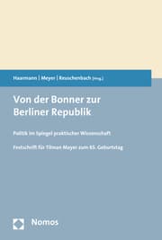 Cover von Von der Bonner zur Berliner Republik