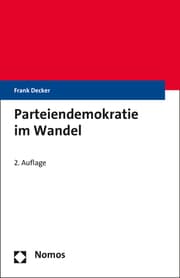 Cover von Parteiendemokratie im Wandel
