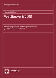 Cover von Hauptgutachten. Wettbewerb 2018