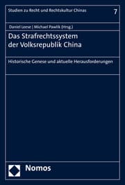 Cover von Das Strafrechtssystem der Volksrepublik China