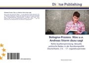 Cover von Bologna-Prozess.Was u.a.Andreas Storm dazu sagt