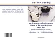 Cover von Versicherungsaufsichtsgesetz.Was u.a.Hartmut Koschyk dazu sagt
