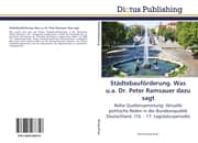 Cover von Städtebauförderung.Was u.a.Dr.Peter Ramsauer dazu sagt
