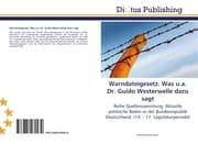 Cover von Warndateigesetz.Was u.a.Dr.Guido Westerwelle dazu sagt