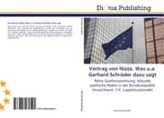 Cover von Vertrag von Nizza.Was u.a.Gerhard Schröder dazu sagt
