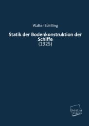 Cover von Statik der Bodenkonstruktion der Schiffe