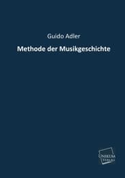 Cover von Methode der Musikgeschichte