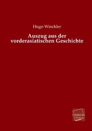 Cover von Auszug aus der vorderasiatischen Geschichte