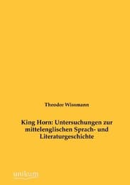 Cover von King Horn: Untersuchungen zur mittelenglischen Sprach- und Literaturgeschichte