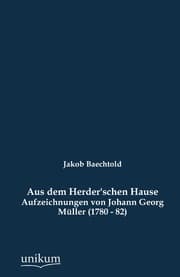 Cover von Aus dem Herder'schen Hause