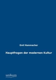 Cover von Hauptfragen der modernen Kultur