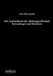 Cover von Der Aufsichtsrat der Aktiengesellschaft