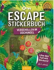 Cover von Escape-Stickerbuch - Verschollen im Dschungel