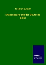 Cover von Shakespeare und der Deutsche Geist