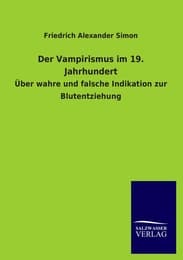 Cover von Der Vampirismus im 19.Jahrhundert