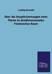 Cover von Über die Hauptkrümmungen einer Fläche im dreidimensionalen Finslerschen Raum
