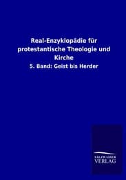Cover von Real-Enzyklopädie für protestantische Theologie und Kirche