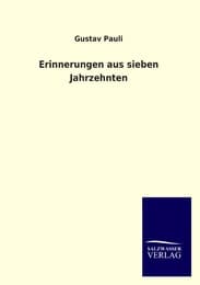 Cover von Erinnerungen aus sieben Jahrzehnten