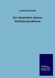 Cover von Zur Geometrie ebener Variationsprobleme