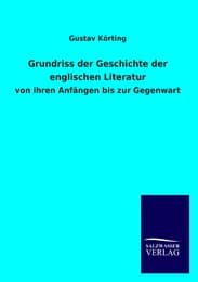 Cover von Grundriss der Geschichte der englischen Literatur