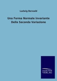 Cover von Una Forma Normale Invariante Della Seconda Variazione