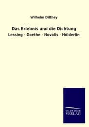 Cover von Das Erlebnis und die Dichtung