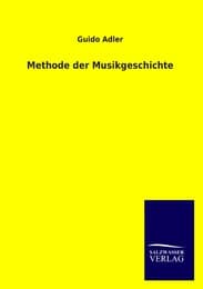 Cover von Methode der Musikgeschichte