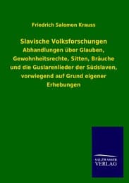 Cover von Slavische Volksforschungen