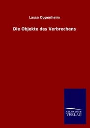 Cover von Die Objekte des Verbrechens